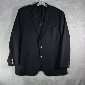Brooks Brothers Loro Piana Jacket Mens 48 R Blue Saxxon 1818 Madison Blazer